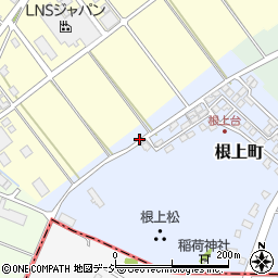 石川県能美市根上町丙周辺の地図