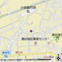 石川県能美市湯谷町周辺の地図