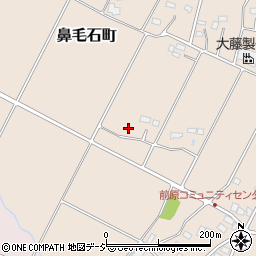 群馬県前橋市鼻毛石町518周辺の地図