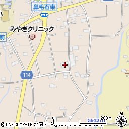 群馬県前橋市鼻毛石町638周辺の地図