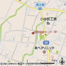 群馬県前橋市富士見町原之郷1027周辺の地図