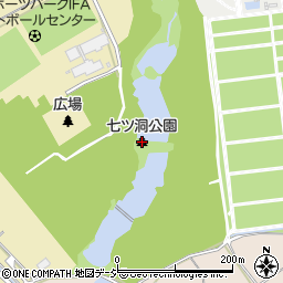 七ツ洞公園周辺の地図