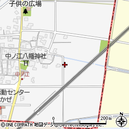 石川県能美市中ノ江町周辺の地図