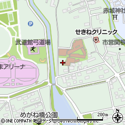 群馬県前橋市関根町周辺の地図