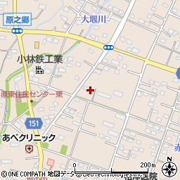 群馬県前橋市富士見町原之郷876周辺の地図