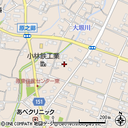 群馬県前橋市富士見町原之郷904-5周辺の地図