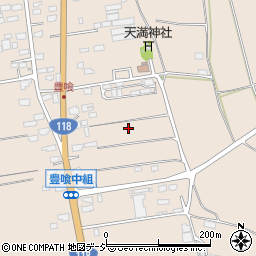 茨城県那珂市豊喰周辺の地図