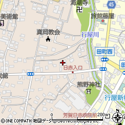 芳賀赤十字病院看護婦宿舎周辺の地図