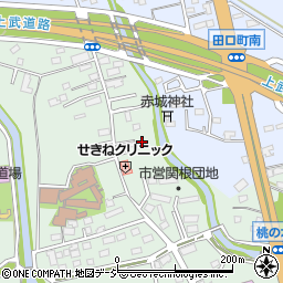 群馬県前橋市関根町677周辺の地図