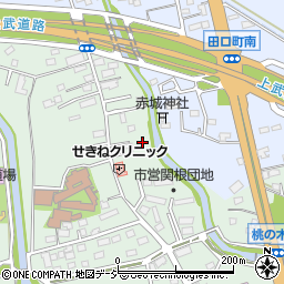 群馬県前橋市関根町677-8周辺の地図