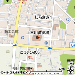 栃木県河内郡上三川町周辺の地図