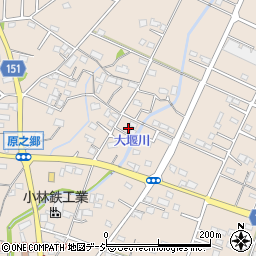 群馬県前橋市富士見町原之郷1103周辺の地図
