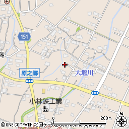 群馬県前橋市富士見町原之郷1108周辺の地図