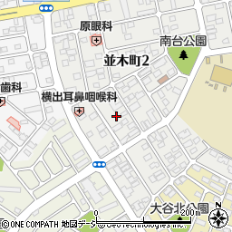 栃木県真岡市並木町2丁目9周辺の地図