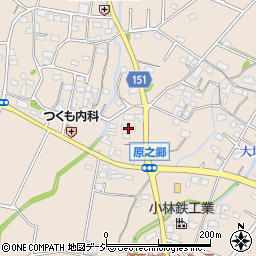 群馬県前橋市富士見町原之郷1068周辺の地図
