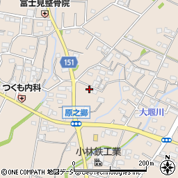 群馬県前橋市富士見町原之郷1122-1周辺の地図