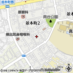 栃木県真岡市並木町2丁目10周辺の地図