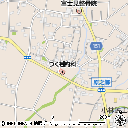 群馬県前橋市富士見町原之郷448-1周辺の地図