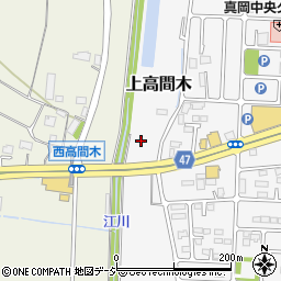 〒321-4337 栃木県真岡市上高間木の地図