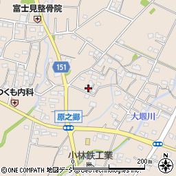 群馬県前橋市富士見町原之郷1128周辺の地図