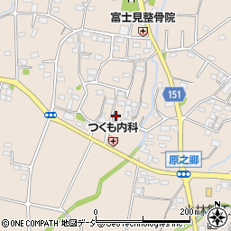 群馬県前橋市富士見町原之郷1739周辺の地図