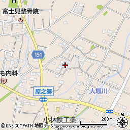 群馬県前橋市富士見町原之郷1131周辺の地図