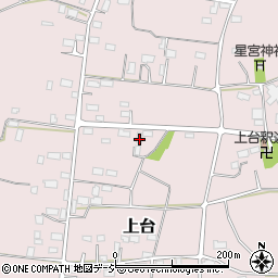 栃木県下野市上台454周辺の地図