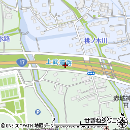 前橋渋川バイパス周辺の地図