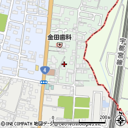 栃木県下野市下古山7-4周辺の地図