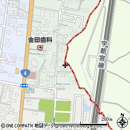 栃木県下野市下古山5-9周辺の地図