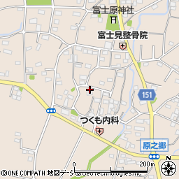 群馬県前橋市富士見町原之郷1790周辺の地図