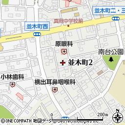 栃木県真岡市並木町2丁目26周辺の地図