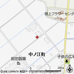 石川県能美市中ノ江町（は）周辺の地図