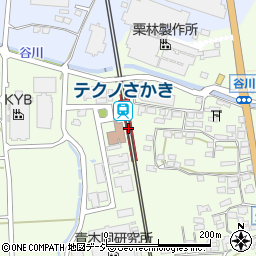 テクノさかき駅周辺の地図