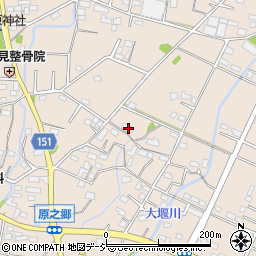 群馬県前橋市富士見町原之郷1142周辺の地図