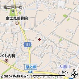 群馬県前橋市富士見町原之郷1222周辺の地図