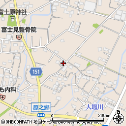 群馬県前橋市富士見町原之郷1222-1周辺の地図
