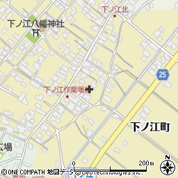 石川県能美市下ノ江町未周辺の地図