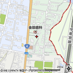 栃木県下野市下古山16-8周辺の地図