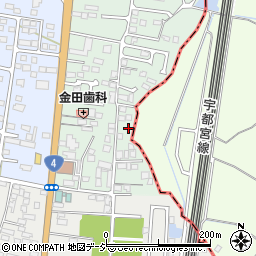 栃木県下野市下古山5-16周辺の地図