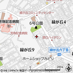 石川県能美市緑が丘周辺の地図
