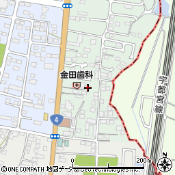 栃木県下野市下古山16-14周辺の地図