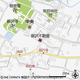 柳沢不動堂周辺の地図