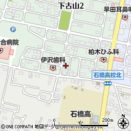 栃木県下野市下古山1丁目5周辺の地図
