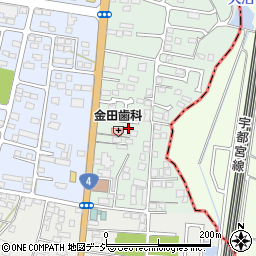 栃木県下野市下古山16-32周辺の地図