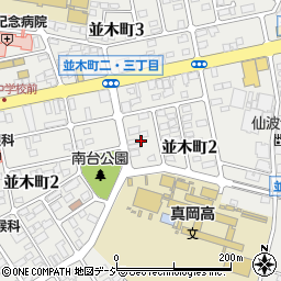 栃木県真岡市並木町2丁目15周辺の地図