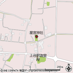 栃木県下野市上台421周辺の地図