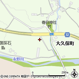 栃木県栃木市大久保町周辺の地図