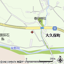 栃木県栃木市大久保町周辺の地図