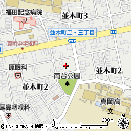 栃木県真岡市並木町2丁目22周辺の地図